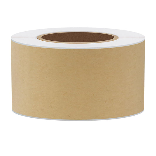 Hybsk 2x4 inch Rectangle Kraft Paper Stickers Packaging Sealing Total 200 Labels Per Roll