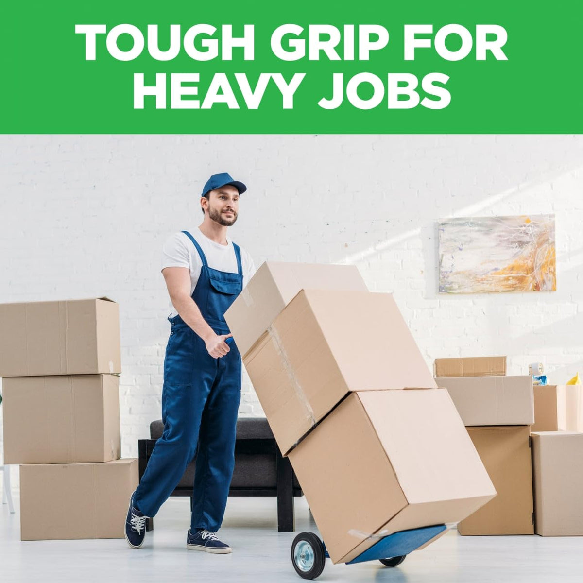 Scotch Tough Grip Moving Tape Refill, 1.88 in x 43.7 yd, 6 Rolls