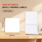 Thermal Labels for M110/M100/M220/M108,1.96”x1.96”(50x50mm) 1.96*1.96 3 rolls