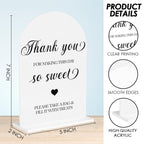 Candy Bar Sign, Dessert Table Sign, Wedding Engagement Bridal Shower Decor fo Ceremony Reception Party, Weddings Table White Acrylic Sign Wedding13
