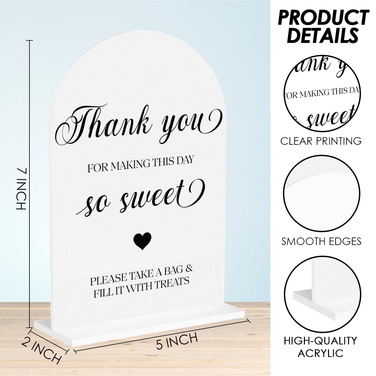 Candy Bar Sign, Dessert Table Sign, Wedding Engagement Bridal Shower Decor fo Ceremony Reception Party, Weddings Table White Acrylic Sign Wedding13