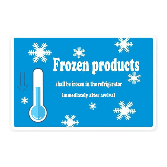 Keep Frozen Shipping Label Stickers 3×2 INCH "Frozen Products Shall be Frozen in The Refrigerator Immediately After Arrival"for Shipping and Packing,Pack of 500