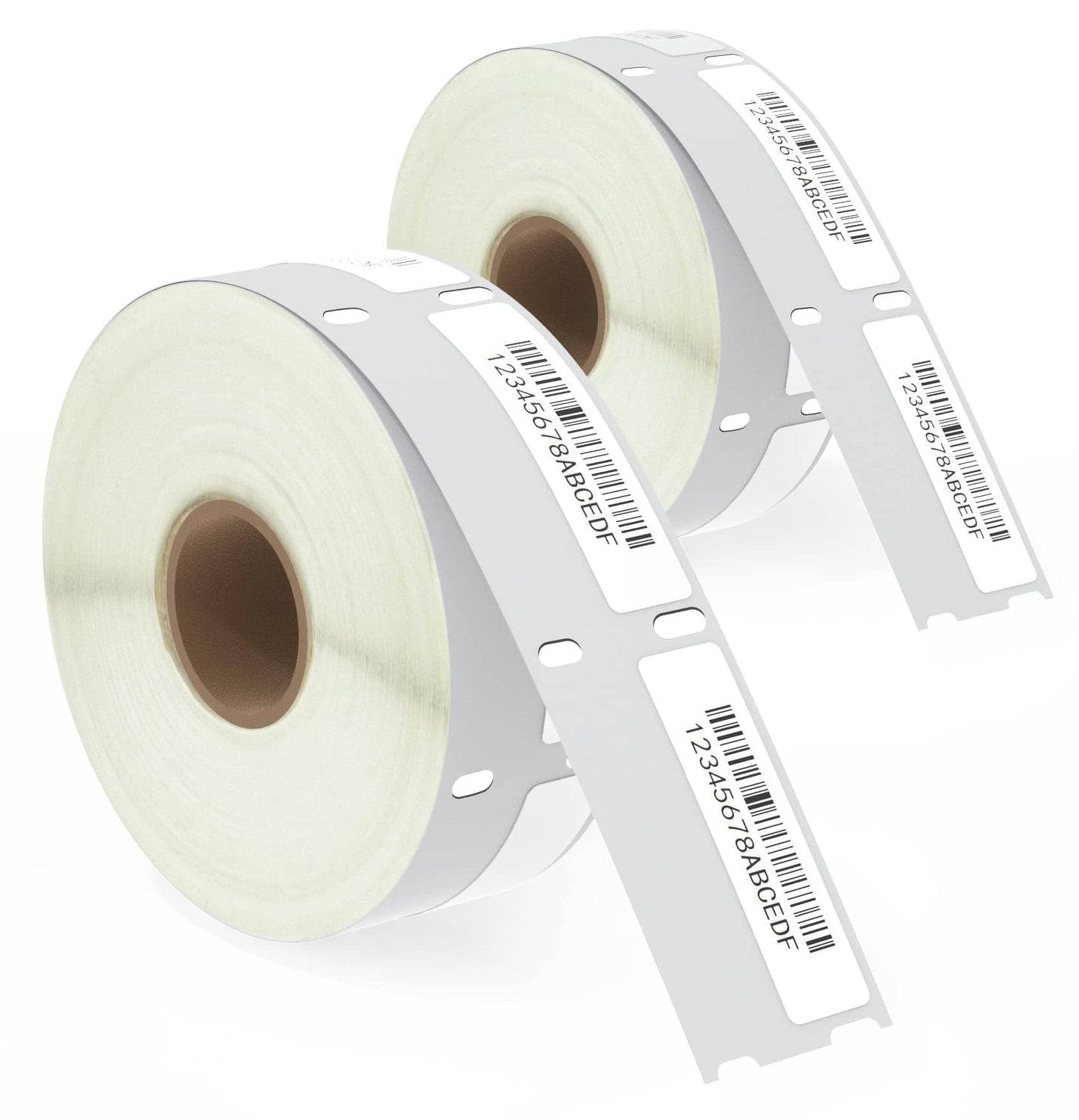 BETCKEY - Compatible DYMO 30346 (1/2" x 1-7/8") Library Barcode Labels - Compatible with DYMO Labelwriter 450, 4XL, NOT FIT 550 & 5XL [2 Rolls/1200 Labels]