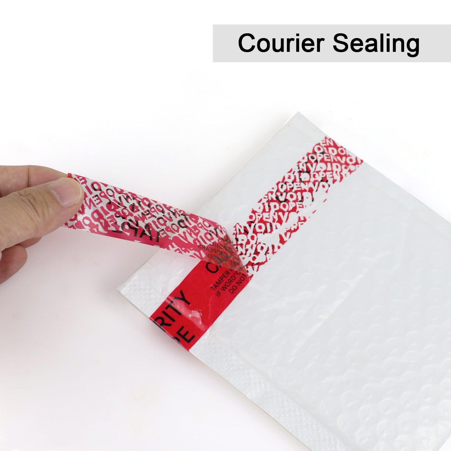 BOMEI PACK Transfer Tamper Evident Security Seal Tape,2 Mil x 1 Inch x 55 Yards,Tamper Proof Packing Tape,Transfer Tamper Void Tapes Red for Evidence Box, Envelope, Shipment