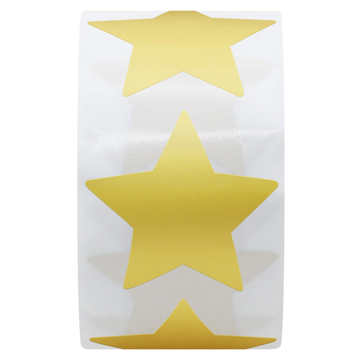 Hybsk Gold Star Stickers for Kids Reward Metallic Foil Star Labels 1.5 Inch 500 Total Per Roll (Gold)