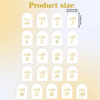 Table Numbers 1-20, Gold Wedding Table Numbers with Head-Table