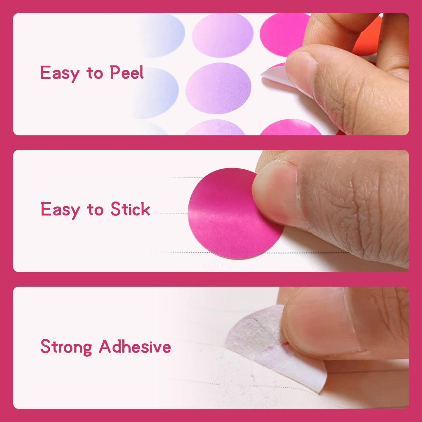 1600 PCS 3/4 Inch Colored Dot Stickers, 10 Colors Circle Price Stickers, Round Color Coding Labels for Office, Home, Teaching Events, Garage Sales - 20 Sheets