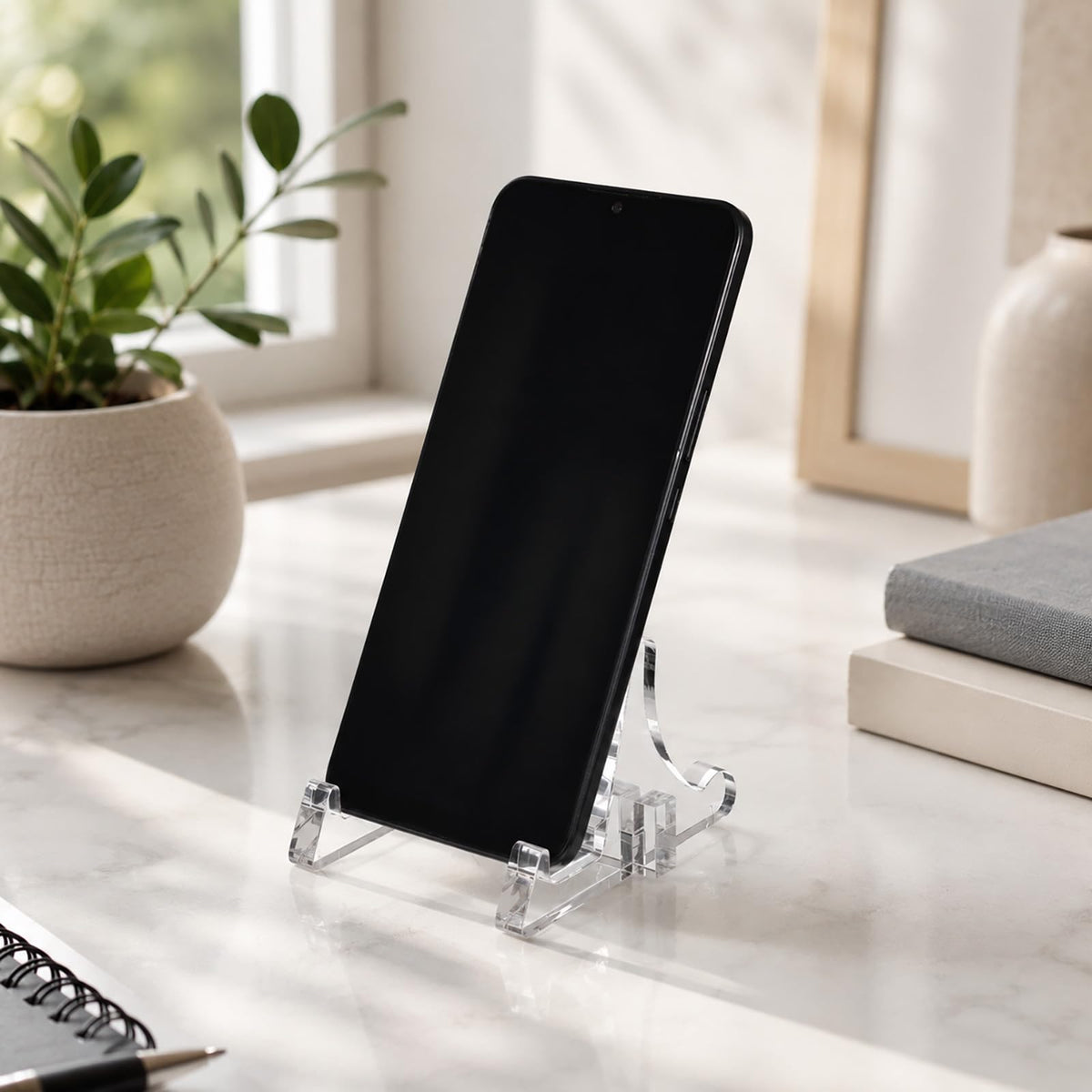 2pcs Small Plate Stand for Display Acrylic Plate Holder 2.36 inch