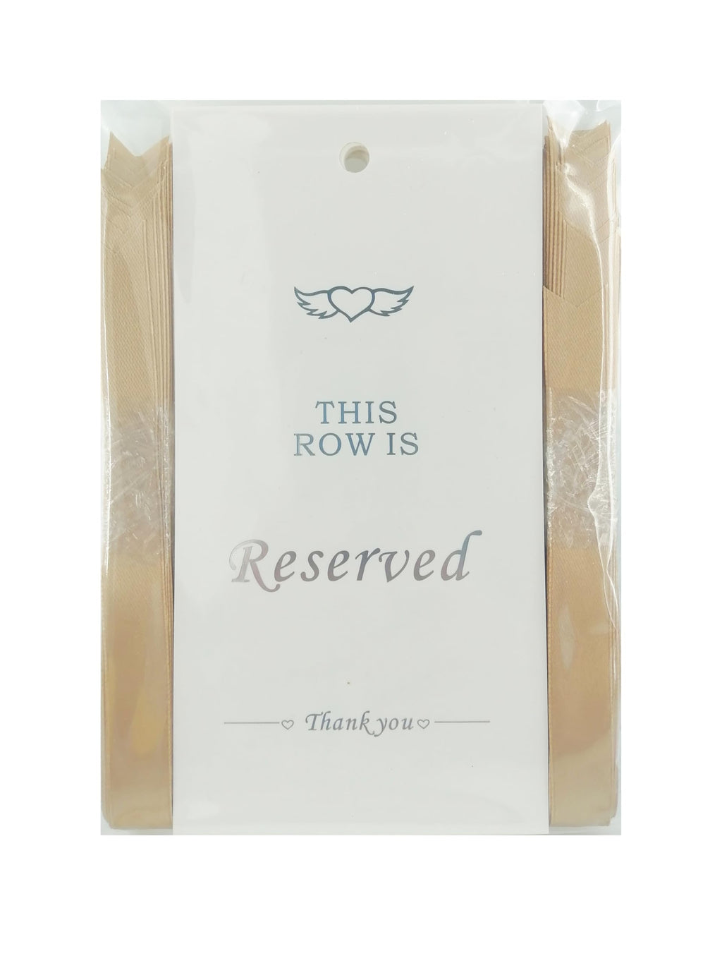 Reserved Seating Signs for Wedding, 20-Pack