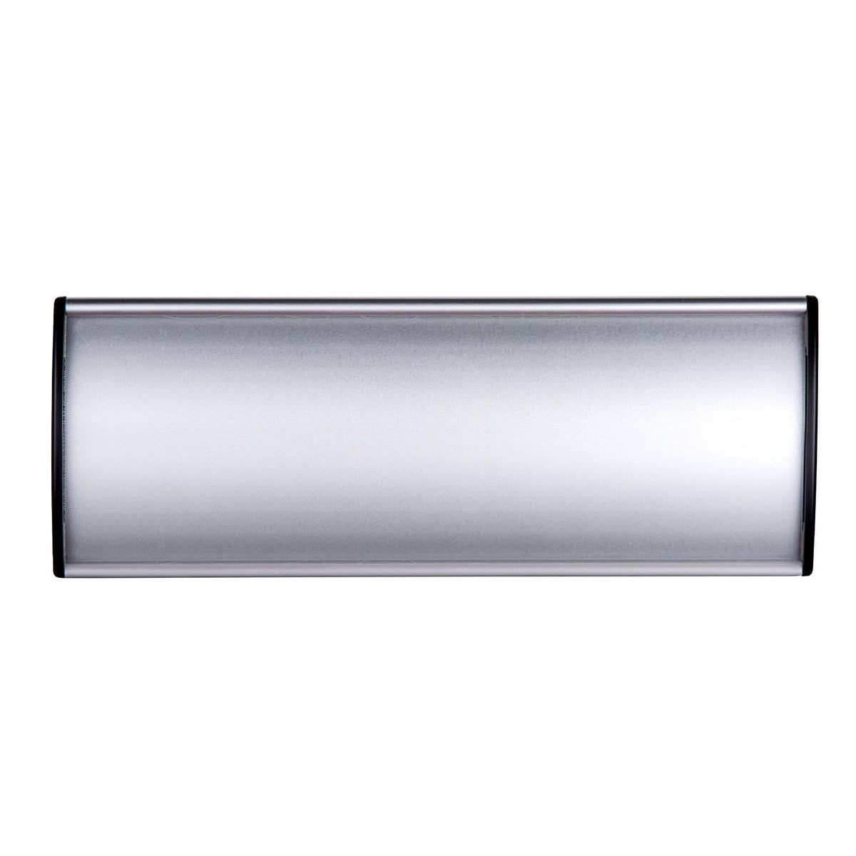 5Pcs Curved Name Plate Holder for Door & Wall - 3" x 8", Silver 3*8 Silver Name plate