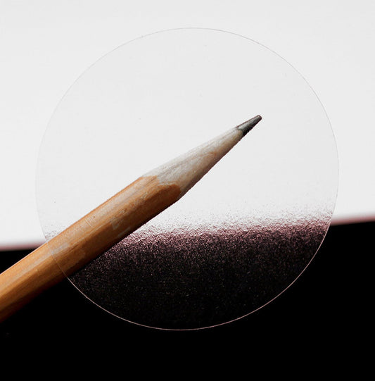 ChromaLabel 2 Inch Clear Round Stickers, 1000/Roll, Polystyrene, Ideal for Envelope Sealing, Shipping Packages, Library Supplies 2" Diameter