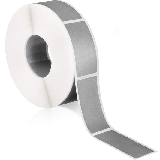 Leinuosen 1000 Pieces Scratch Off Sticker Round Labels (Silver, 2 x 1 Inch Rectangle)