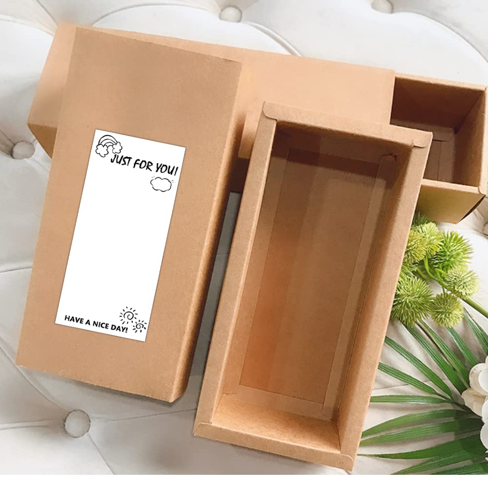 Blank Thank You Tamper Evident Labels,4x1.5 Inch Happy Mail Tamper Resistant Stickers for Small Business,Gift Box,Packaging,300 Pcs