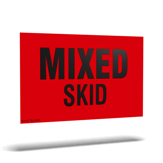 Kenco 3" X 5" Mixed Skid Shipping Label Stickers for Shipping and Packing - 500 Permanent Adhesive Labels Per Roll 1 PACK