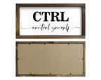 Pinetree Art Motivational Wall Decor for Office, Set of 3 Rustic Wooden Framed Signs, CTRL ALT DEL Inspirational Wall Art for Home Office, Classroom, Desk Wall, Positive Mindset Decor, (6"x12"x3) 6"x12"x3 rusitc