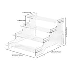 Buffet Risers, 4 Tier Display Risers,Food Risers for Buffet Table,Display Risers for Cake Shelves Retail (2pack) 2pack