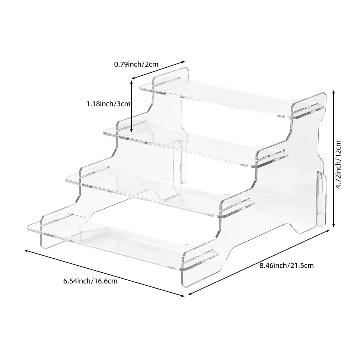 Buffet Risers, 4 Tier Display Risers,Food Risers for Buffet Table,Display Risers for Cake Shelves Retail (2pack) 2pack