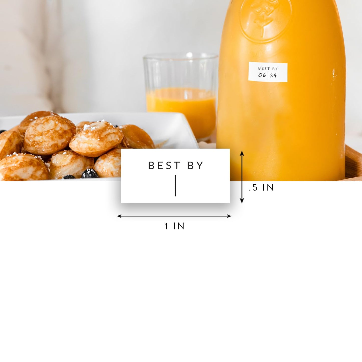 Expiration Date Pantry Labels, 160 Waterproof Food Expiration Date Labels for Containers, Kitchen Labels for Food Freshness, Use by Meal Prep Labels, Best by Write On Labels White Expiration Labels