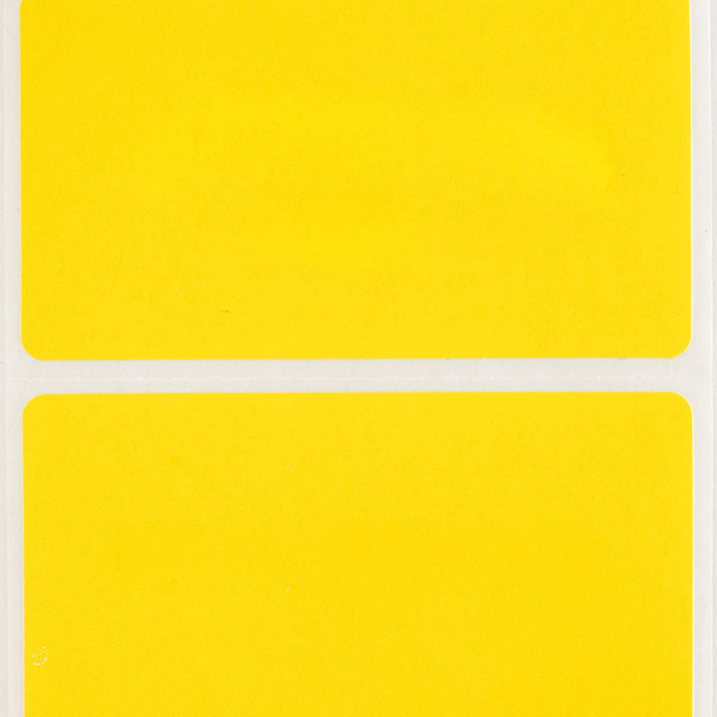 HouseLabels Compatible with Zebra, 1" Core, Yellow, 2.25" x 1.25" 4 rolls