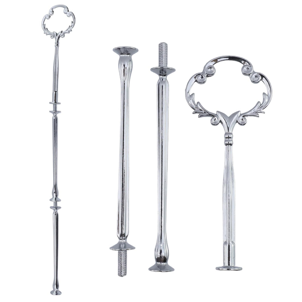 Quluxe 4 Pcs 3 Tier Cake Plate Stand Handle Fitting Hardware
