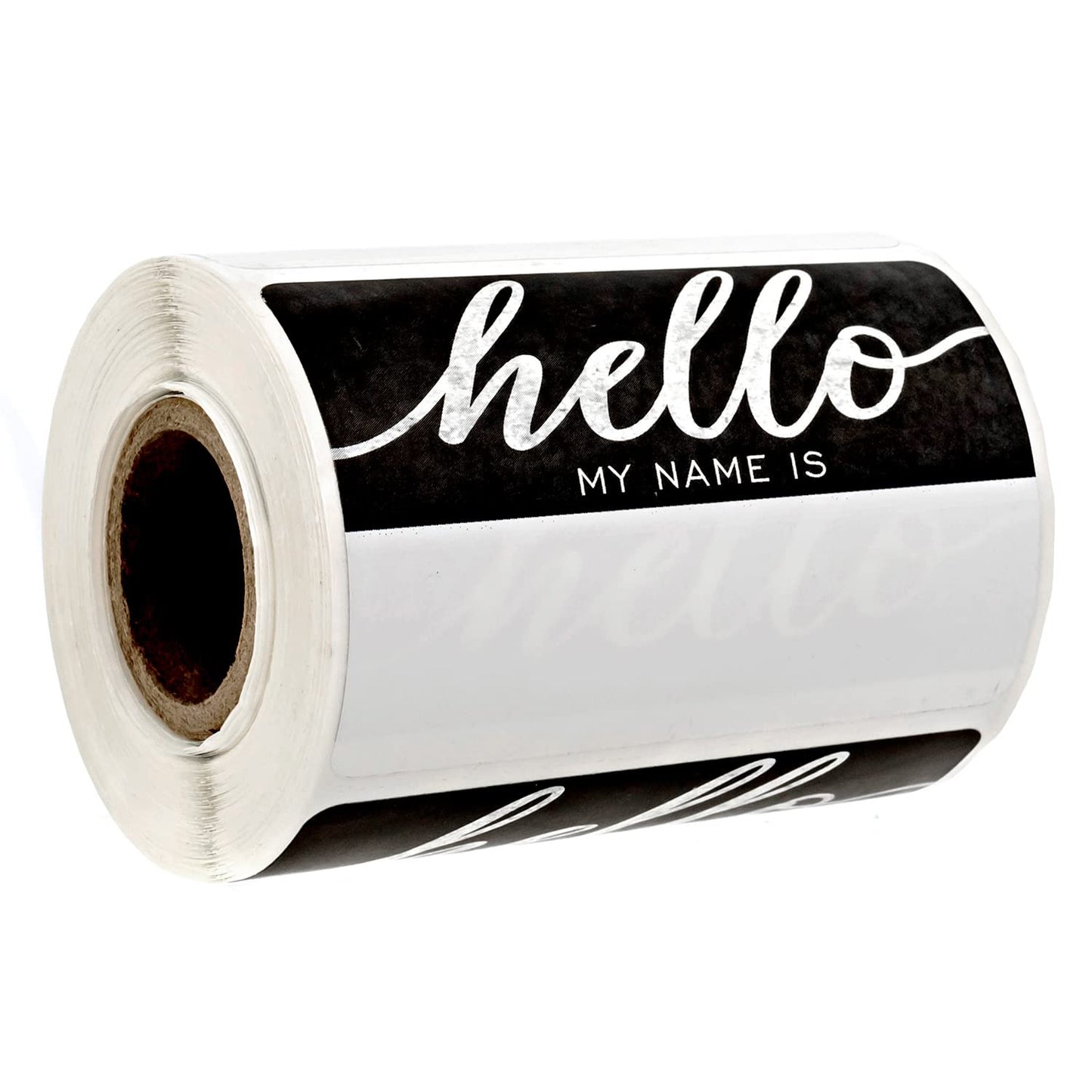 Hello My Name is Chalkboard Style Stickers / 250 Trendy Fill in Name Tag Labels / 3" x 2" Modern Classroom Stickers/Made in The USA Chalkboard Design