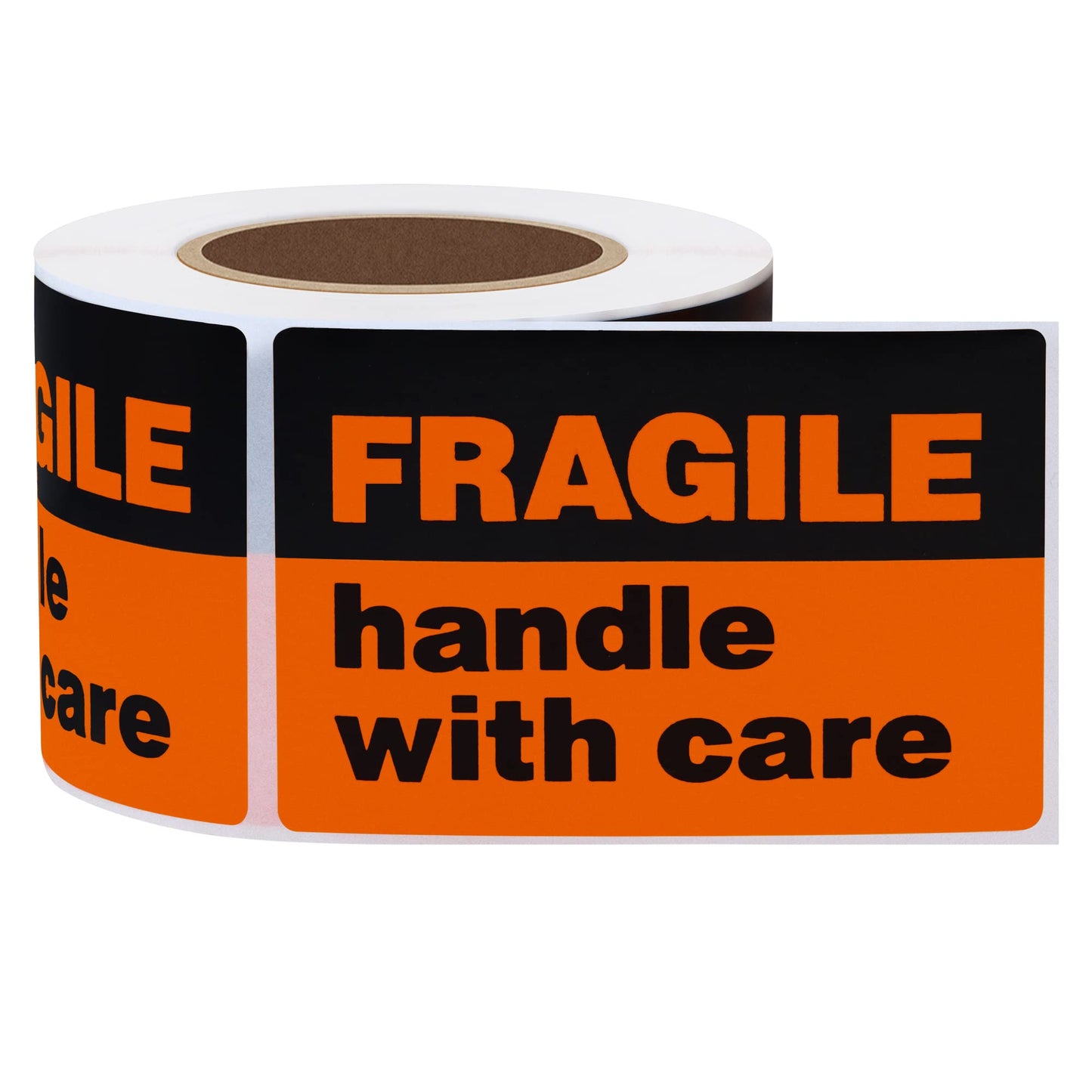 Hybsk 2"x3" Handle with Care Fragile Stickers Adhesive Label 300 Per Roll