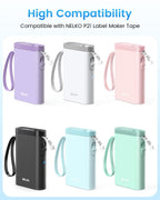 9 Rolls Compatible with Nelko P21,NDYIN N12,ORGSTA S001 Label Maker Tape 9