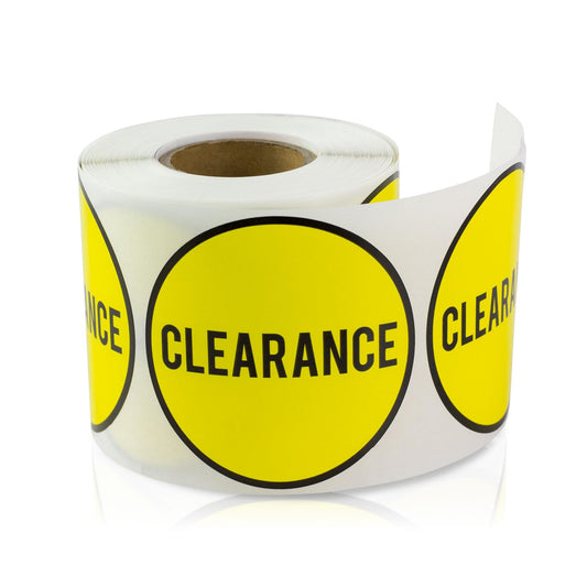600 Price Stickers - 2 inch, Round, Circle Dot, Yellow - Price Stickers for Retail Stores, Grocery, Convenience Stores, Retail Labels - 2 Rolls of 300 Price Stickers