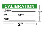 Self laminating calibration labels by wootile, 1x2 inch write-on stickers with spiral bound cover for NIST calibration and equipment inspection