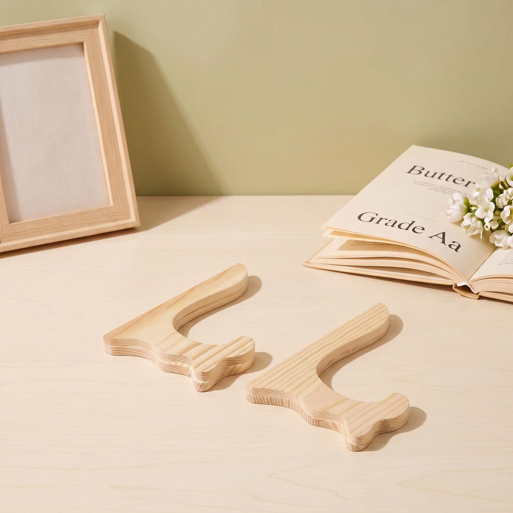 3PC 5" Small Plate Stand for Display Wooden Picture Plaque Holders