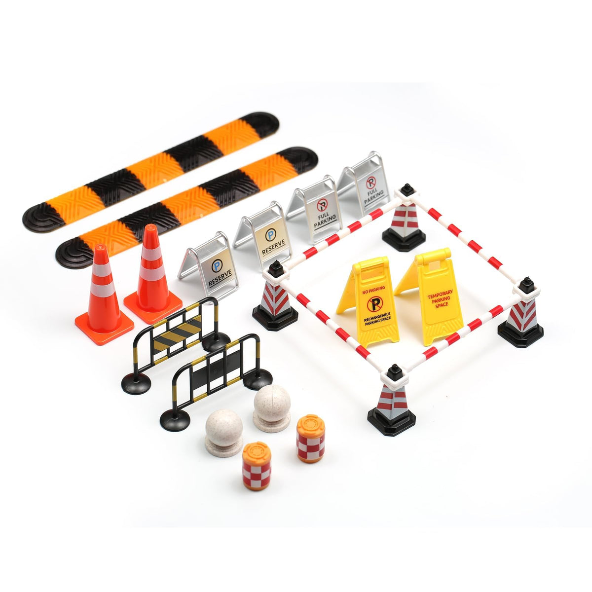 Miniature Traffic Accessories Set for 1/18 1/24 1/30 RC Cars