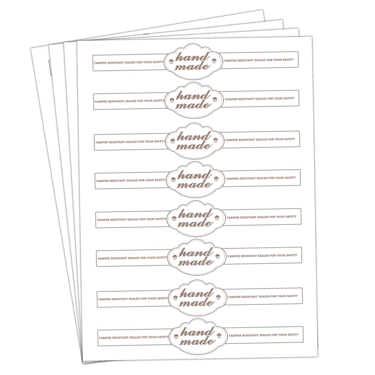 Food Retail Package Seal Labels, 9x1 Inch Safe Secure Tamper Evident Labels, Tamper Resistant Stickers, 500 Pcs