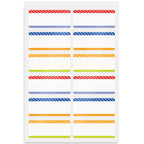 Avery No-Iron Fabric Name Labels, Playful Stripes Preprinted Designs, Handwrite-Only, 2-Pack, 48 Preprinted Labels (21959)