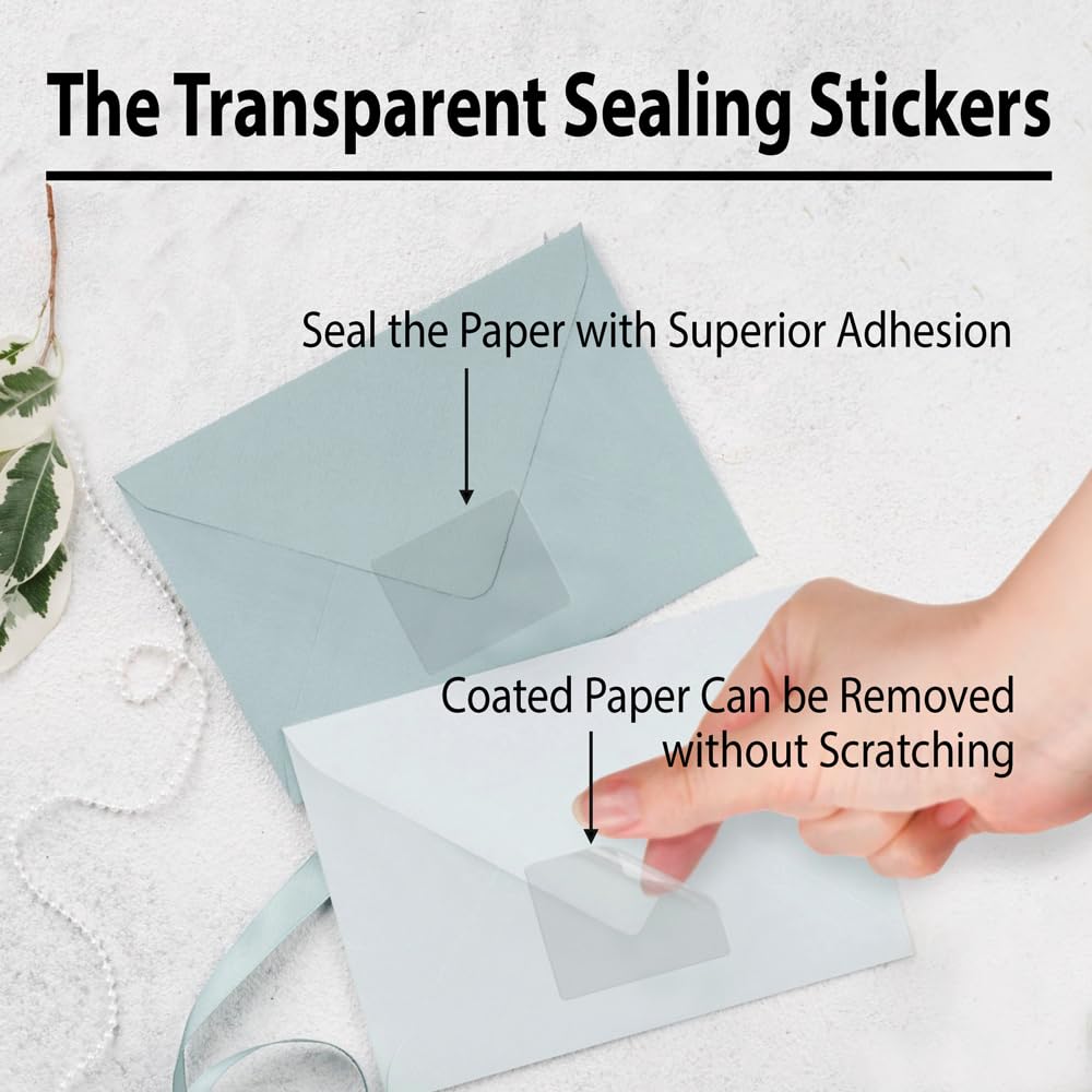 Clear Round Rectangle 1.5x2-inch Seal Stickers (1000 pcs), Transparent Rectangular Sealing Labels for Packages, Boxes, Bags/ ※ Boxes Can be Sealed and Stickers Removed Without Leaving a Trace 1.5×2 inch Rectangle