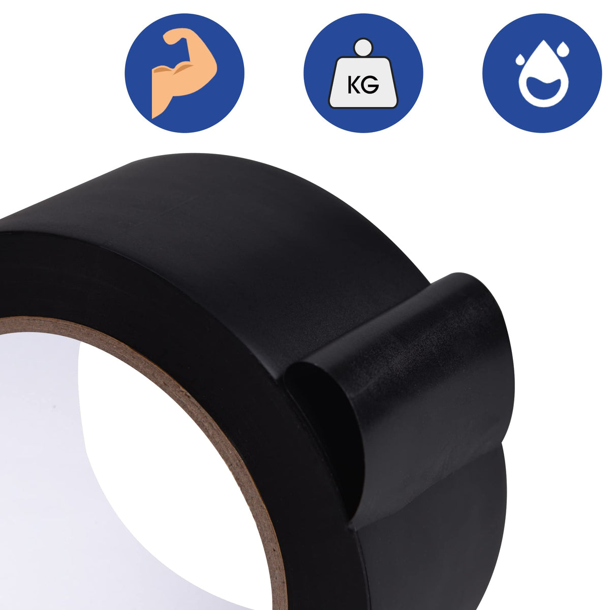 TAPEBEAR Corrosion Protection Pipe Tape, Wrap Pipe Tape for Drain Pipe, Metal & Electrical Piping, Anti-Corrosion Water Leak Proof PVC Tape, 3 Inch X 33 Yds, Black 3inch x 33yard 1