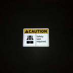 TRADESAFE Caution Safety Vest Required Sign, Aluminum PPE Safety Signs