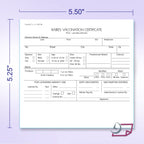 NextDayLabels - Veterinarian, 3-Part Rabies Vaccination Certificates for Cats & Dogs (100 Sets per Package)