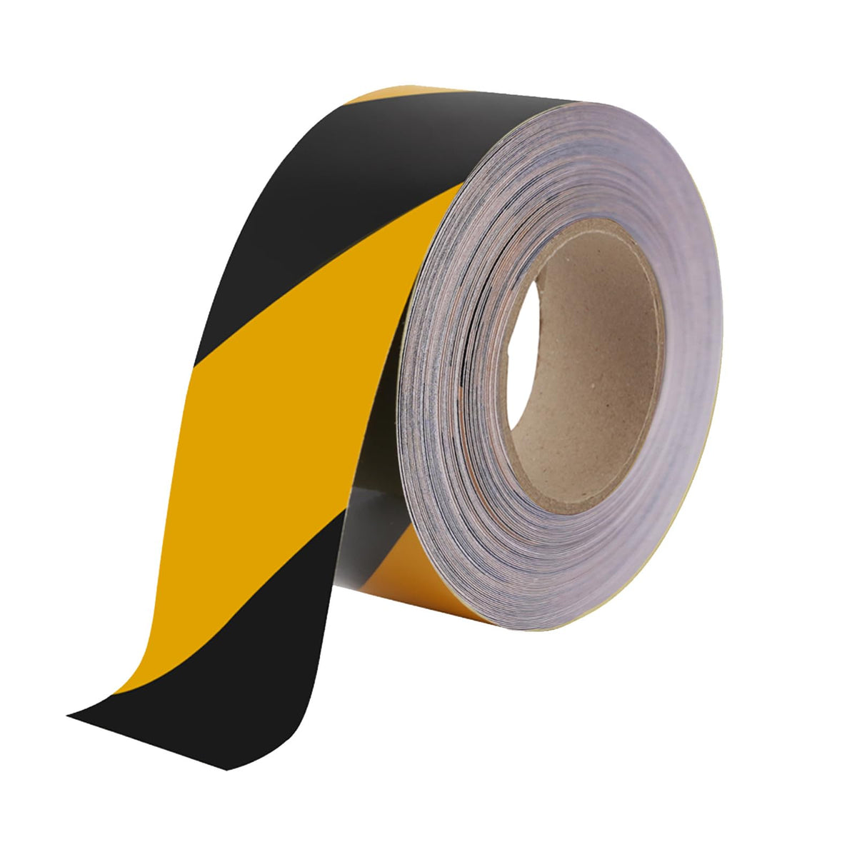 Makeid Floor Marking Tape 2" Width 100' Length Black on Yellow