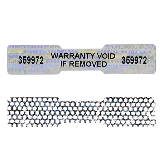 300 Pcs Hologram Tamper Evident Stickers, High Security Sticker, DogBone Warranty Void Tamper Proof Sealing Labels, Unique Sequential Serial Numbering (WZRYSEAL 2Inch X 0.4Inch) 300