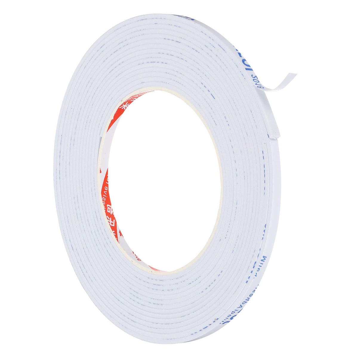 PATIKIL 5m/16.4ft Sealing Foam Tape, 5mm Wide 2mm Thick Single Sided Weather Stripping Door Furniture Seal Strip for Window Pipes Insulation, White 5m*5mm*2mm