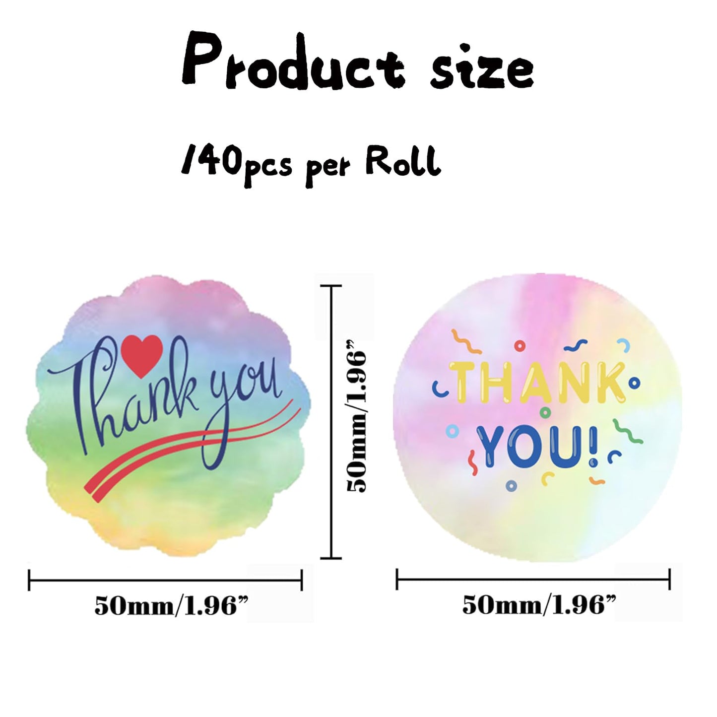 M110 Thermal Labels ，M220 Round Label 1.96" 280PCS，Compatible with Phomemo M110 M220 M200 M221 Labels Maker, Multi-Purpose Adhesive, 2 Rolls Multicolored