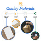 1" x 1" Square Direct Thermal Label, 4 Rolls, 1380/Roll