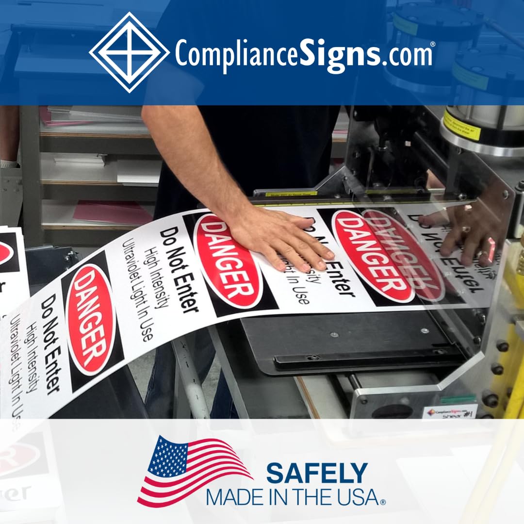 ComplianceSigns.com 24 Volts Dc Label Decal, 4x1 in. 10-Pack Vinyl for Electrical Pipe Markers