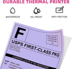 Phomemo 2" White Round Label Stickers Roll with 4x6 Thermal Labels for Shipping Label Printer