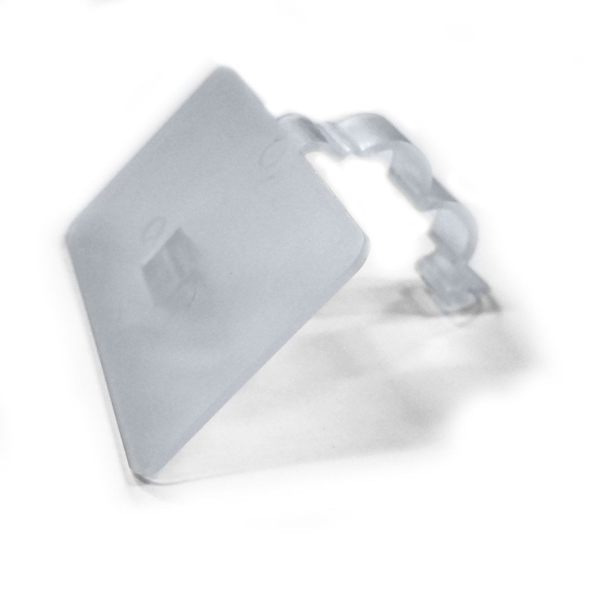 2.25" L x 1.25" H Plastic Cooler/Refrigerator UPC Label Holder Clip Organizer for Double Wire Fridge Shelf - 50 Pack 2.25" x 1.25"