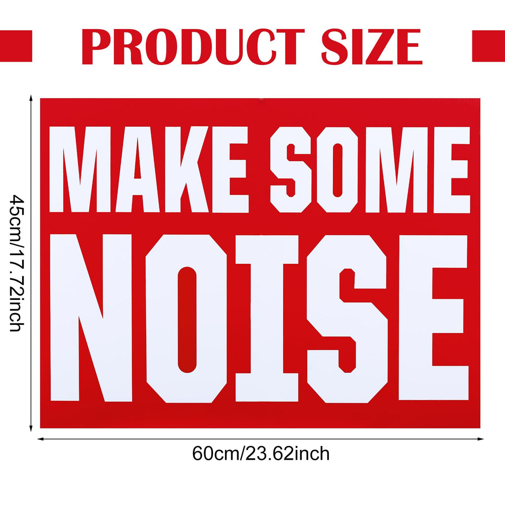 GlikCeil Extra Large Cheer Signs for Competition 18 x 24 Inch,Red Red