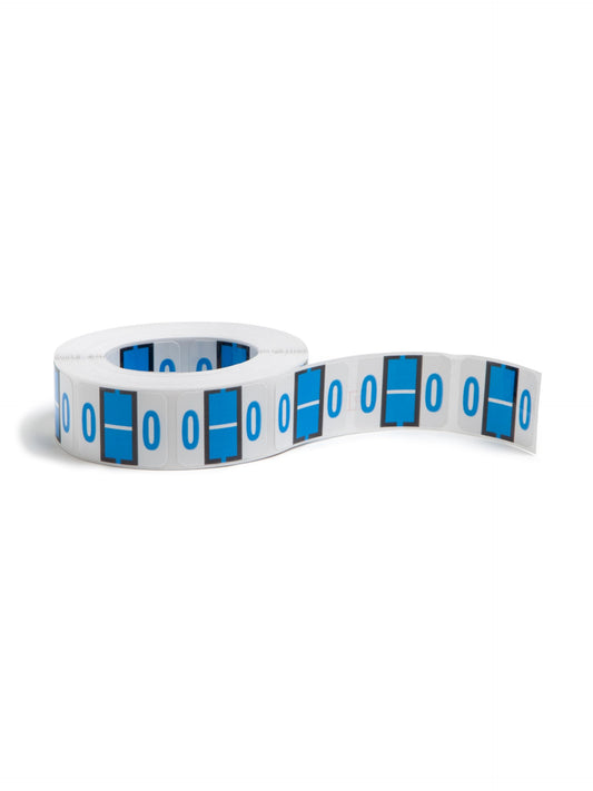 Smead BCCR Bar-Style Color-Coded Alphabetic Label, O, Label Roll, Blue, 500 Labels per Roll, (67085)