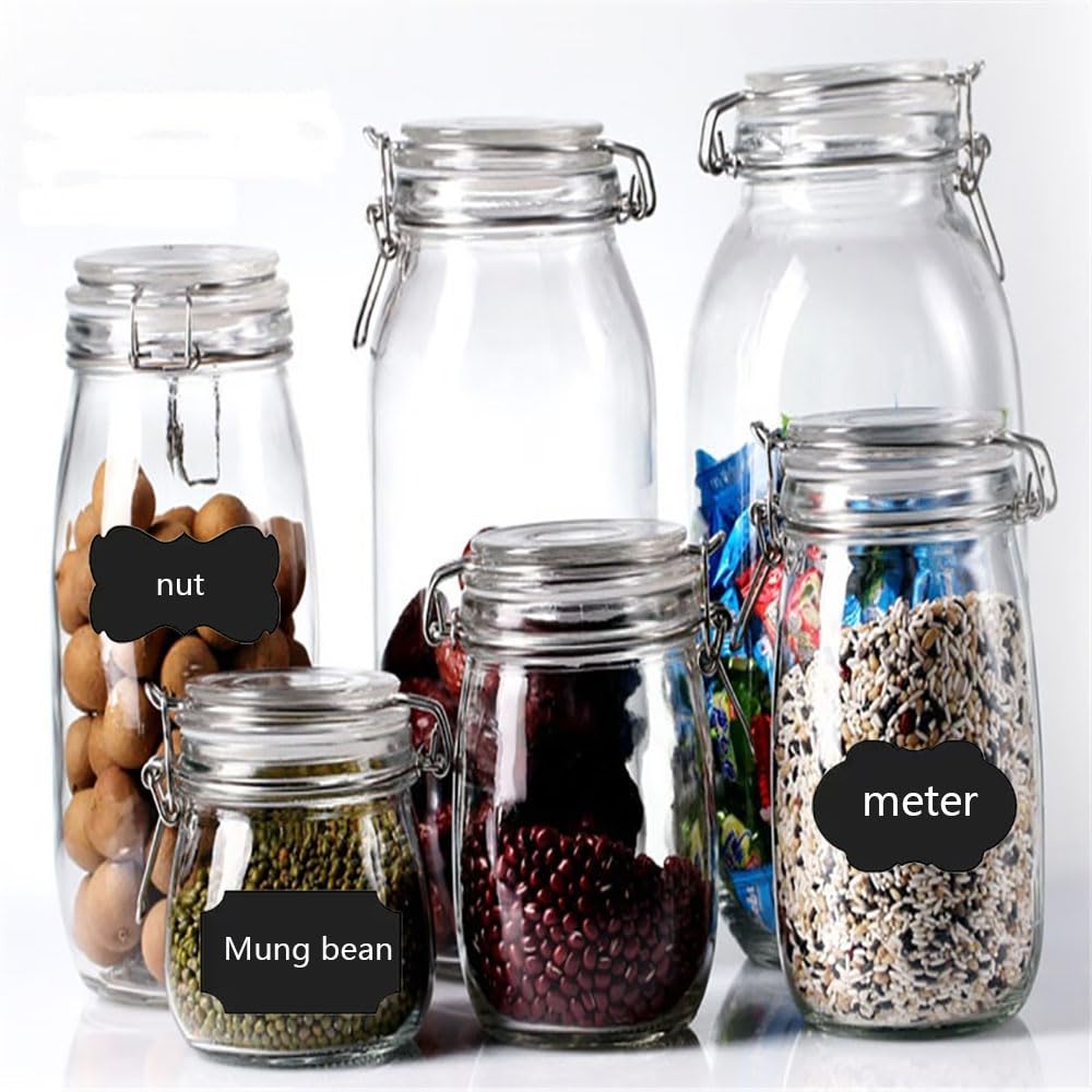 96 Chalkboard Label Stickers Come with a White Pen - for The Label of a jar of Spice Bottles