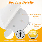 4 Pcs Office Door Sign, White Rotating Status Door Sign with 6 Options