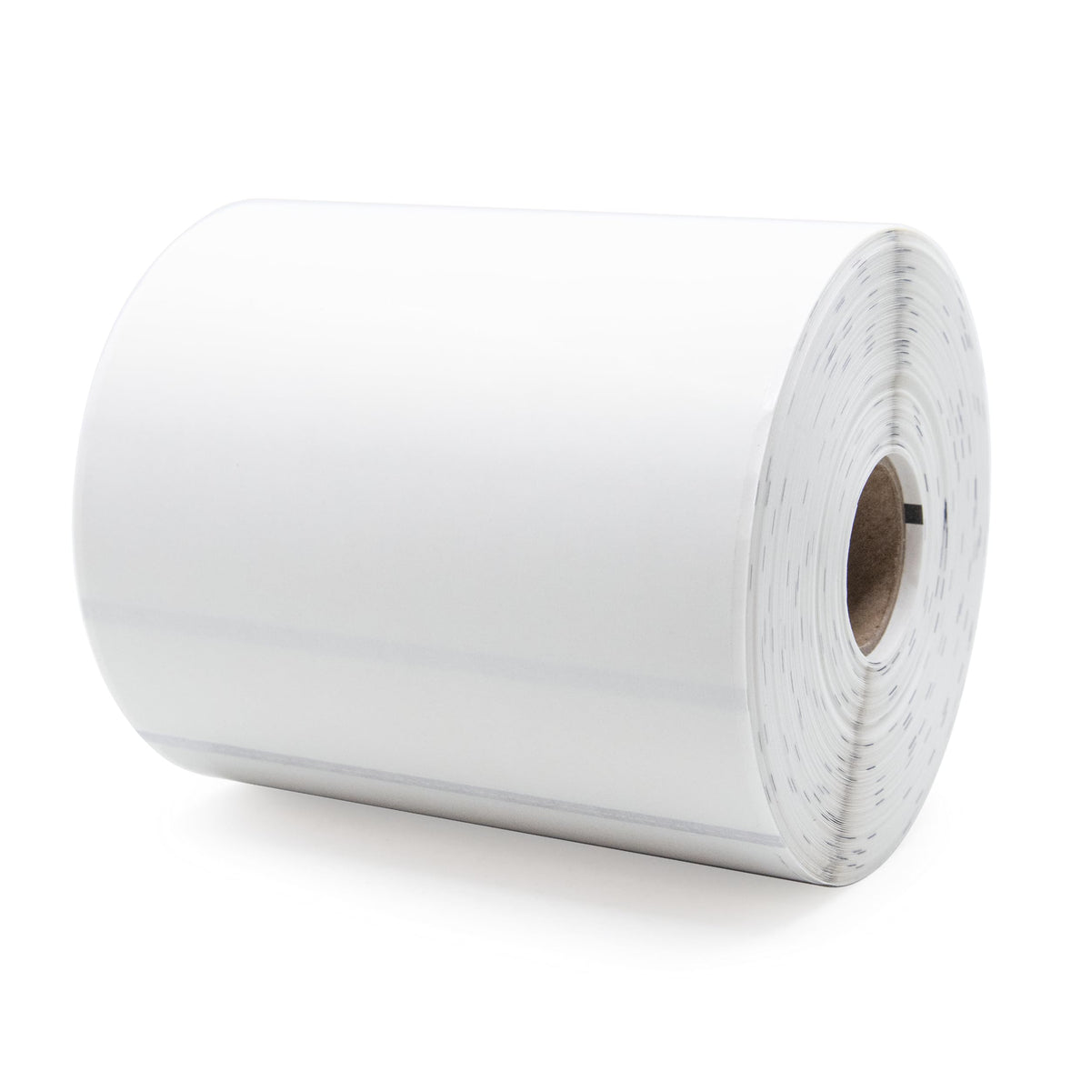 Zebra clear 4x6 shipping labels for laser and inkjet printers, shown on a sheet with label edges visible.